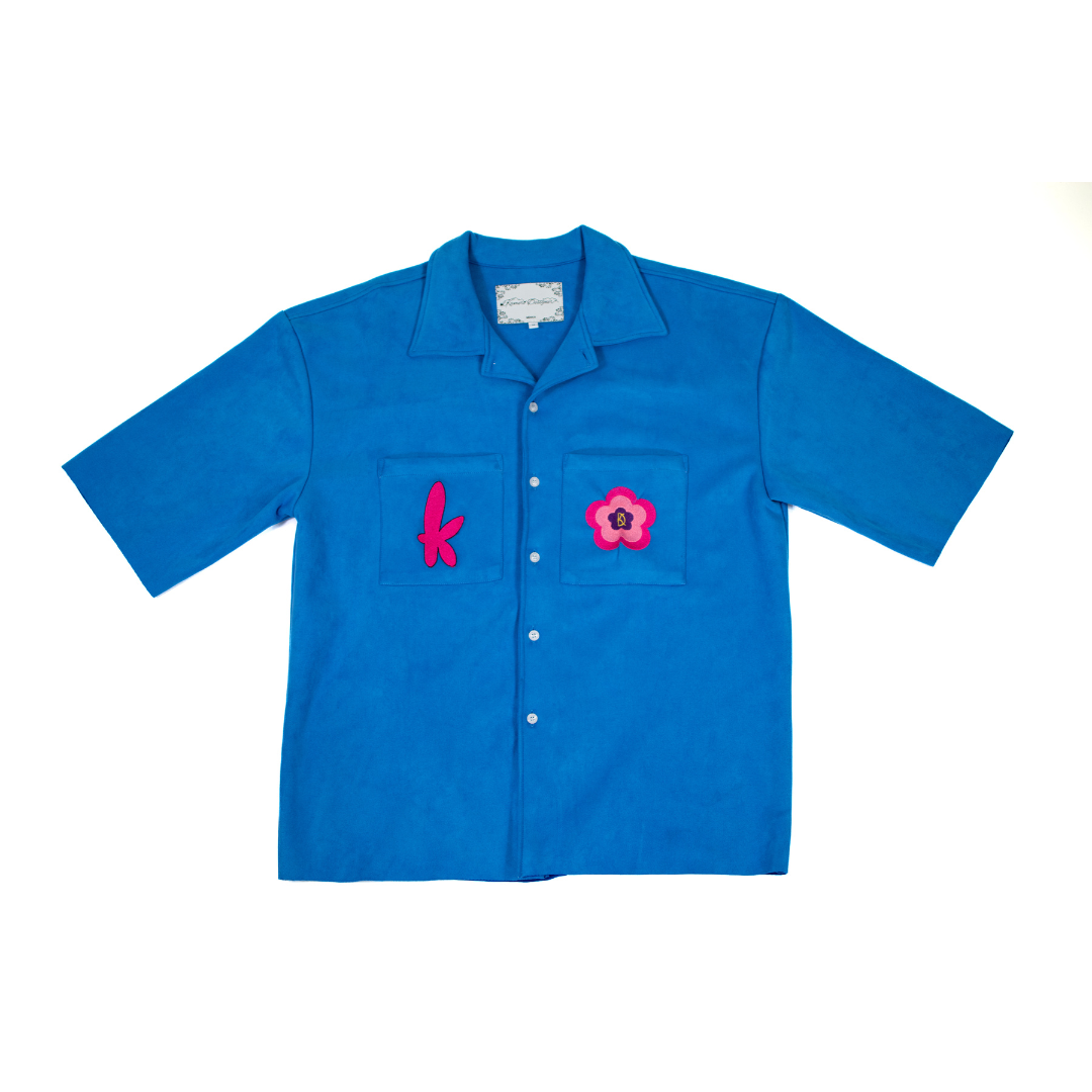 Camisa Suede Azul